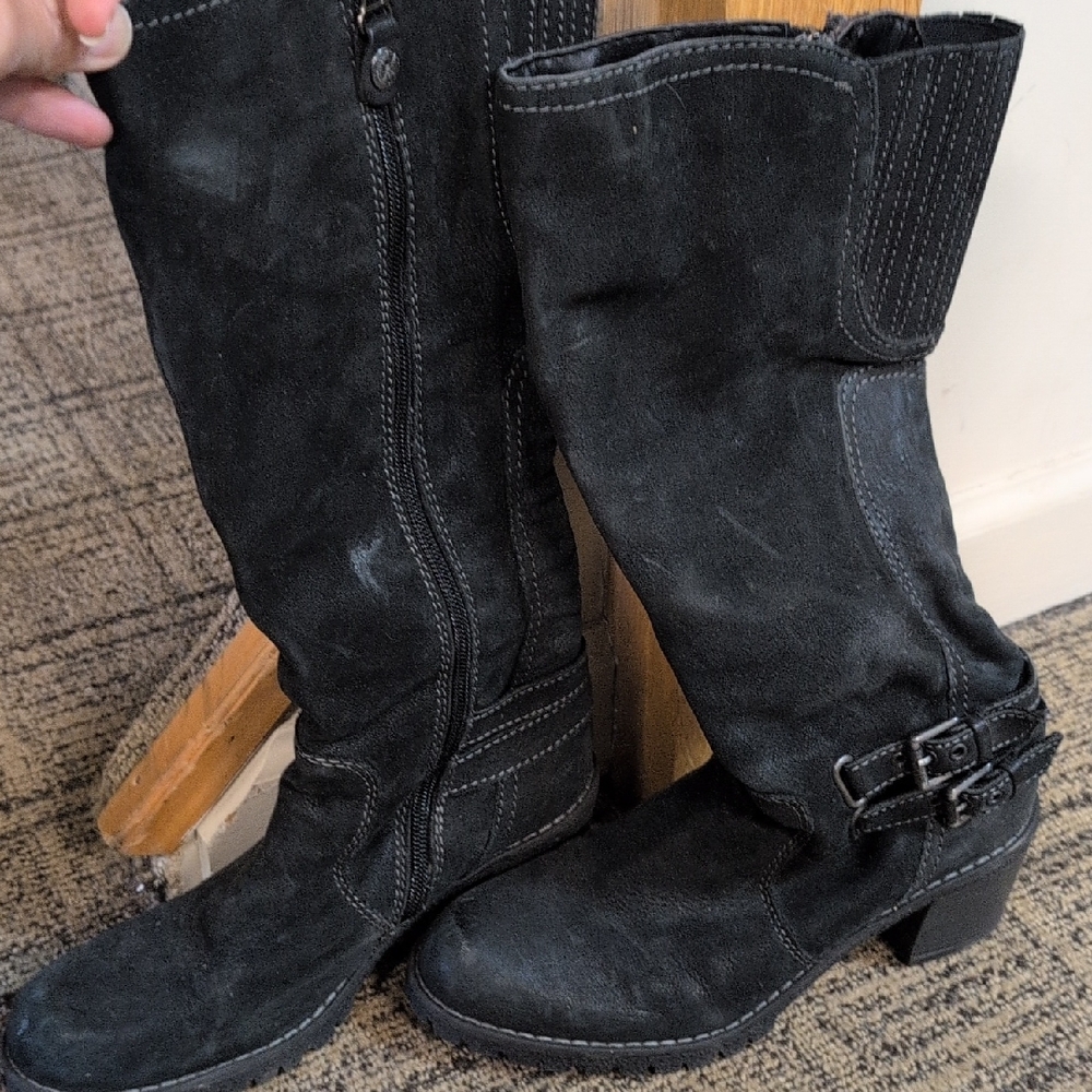 Bussola Black Heeled Boots